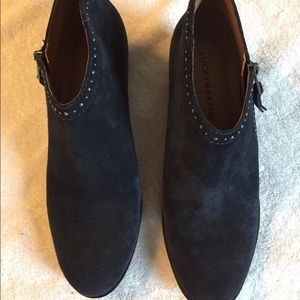 Navy blue booties